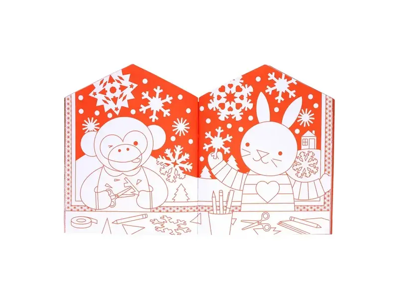 Chronicle Books Christmas Coloring Book + Stickers