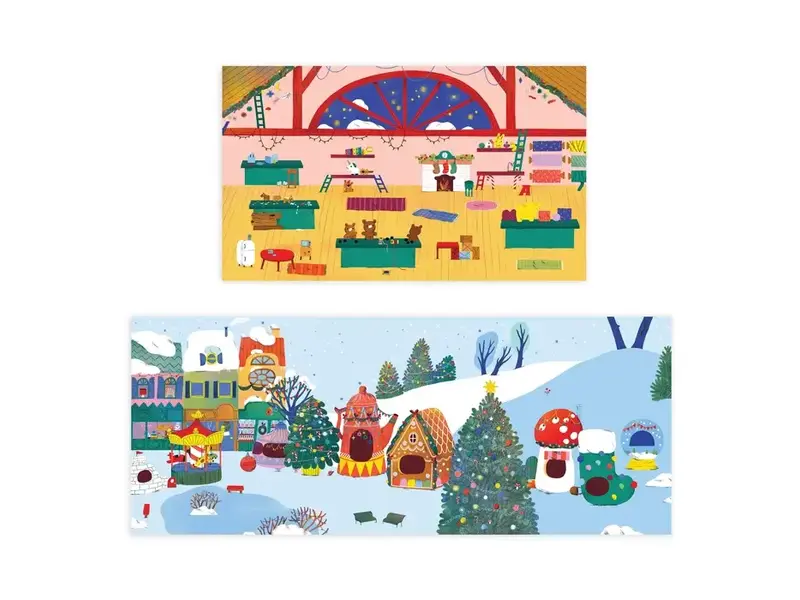 Chronicle Books Christmas Village Sticker Play Reusable Activity Kit