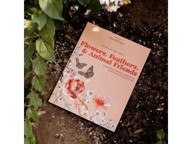 Paige Tate & Co Watercolor Workbook 2: Flowers, Feathers, & Animal Friends