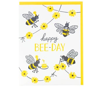 Bee Party Birthday Card