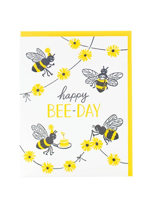 Bee Party Birthday Card