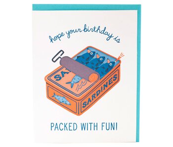 Sardines Birthday Card