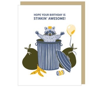 Trash Panda Birthday Card