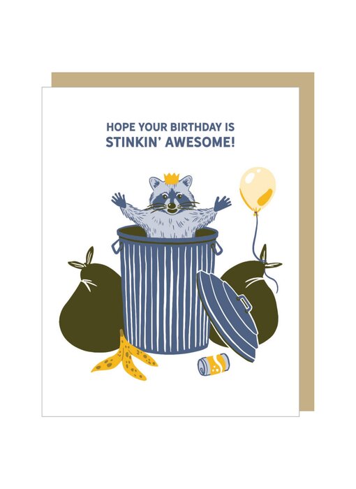 Trash Panda Birthday Card