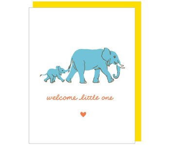 Elephant Walk Baby Card