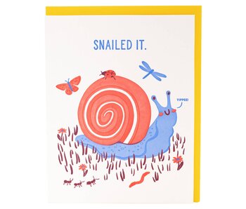 Yippee Snail Congratulations Card