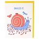 Yippee Snail Congratulations Card