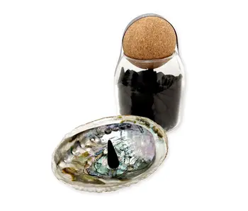 100 Pc Incense Cones in Jar: Palo Santo & Cedar Fragrance