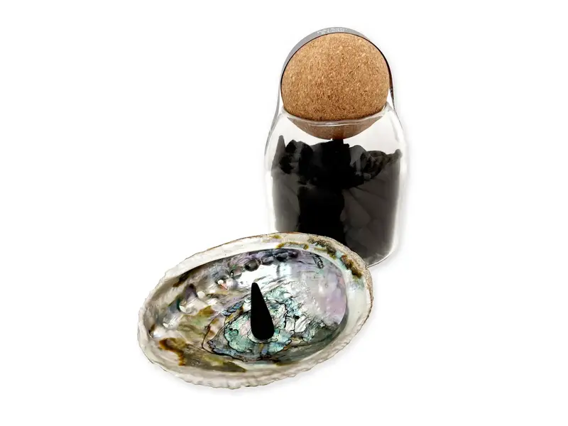 Andaluca 100 Pc Incense Cones in Jar: Palo Santo & Cedar Fragrance