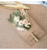 Andaluca Ivory Strawflower Delicate Mini Bouquet #235