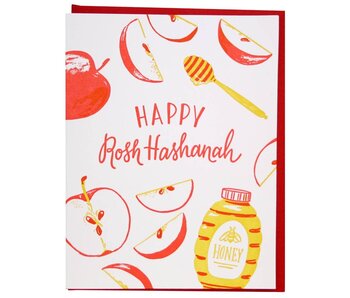 Sweet Apple Slices Rosh Hashanah Card