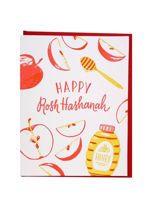 Sweet Apple Slices Rosh Hashanah Card