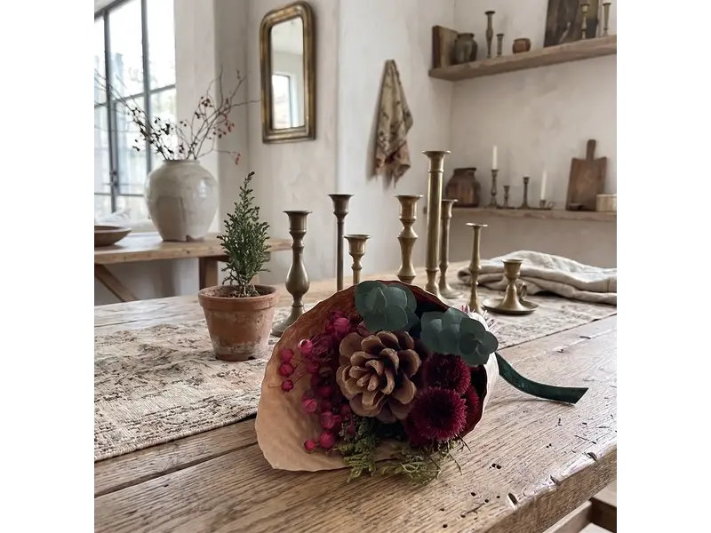 Andaluca Mini Wooded Eucalyptus Pinecone Bouquet Bundle #263
