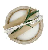 Andaluca Paulownia Wood Footed Candle