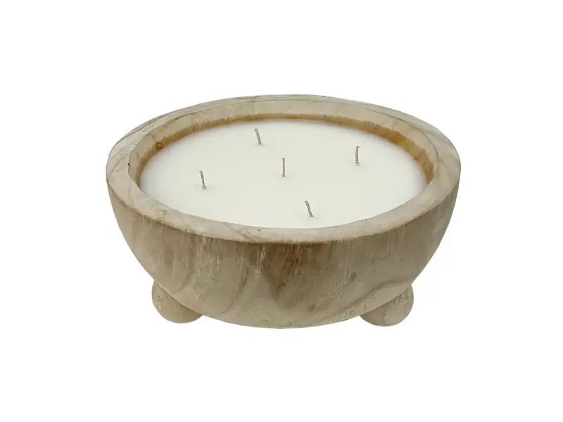 Andaluca Paulownia Wood Footed Candle