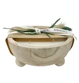 Andaluca Paulownia Wood Footed Candle