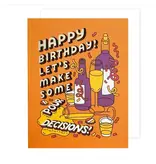 The Social Type Pour Decisions Birthday Card