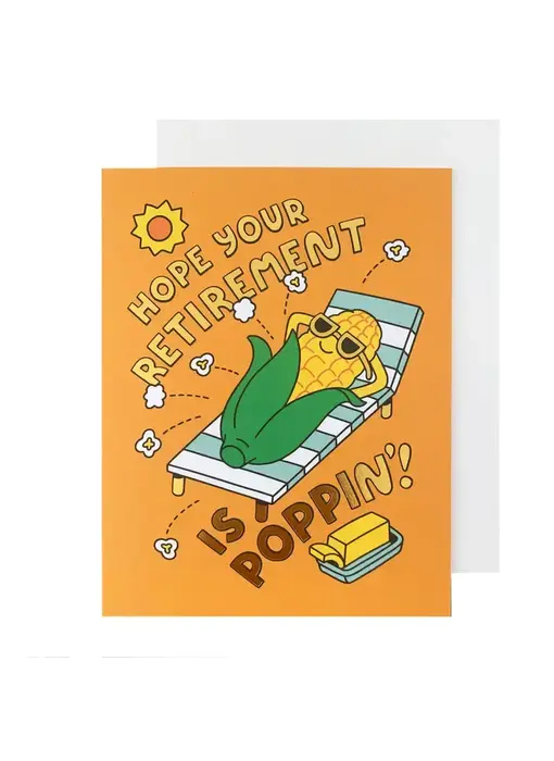 Poppin' Retirement Card