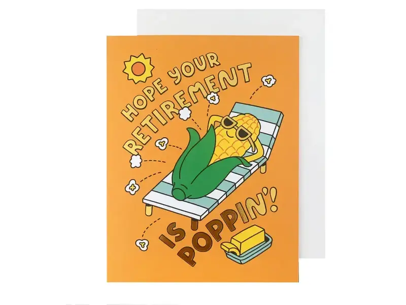 The Social Type Poppin' Retirement Card