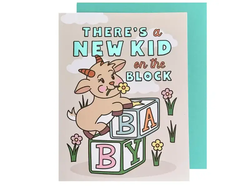 The Social Type New Kid On the Block Baby Card