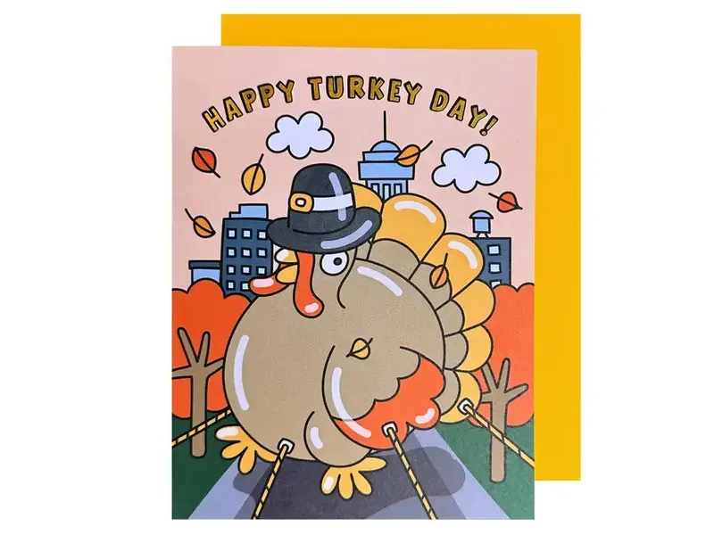 The Social Type Happy Turkey Day Thanksgiving Card