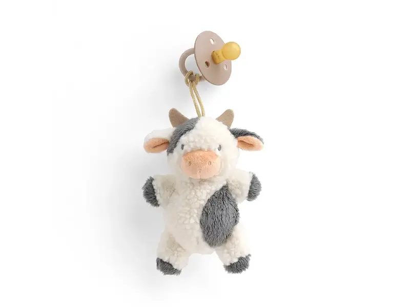 Itzy Ritzy Bitzy Pal Natural Rubber Pacifier & Plush Cow