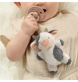 Itzy Ritzy Bitzy Pal Natural Rubber Pacifier & Plush Cow