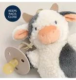 Itzy Ritzy Bitzy Pal Natural Rubber Pacifier & Plush Cow