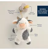 Itzy Ritzy Bitzy Pal Natural Rubber Pacifier & Plush Cow