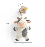 Itzy Ritzy Bitzy Pal Natural Rubber Pacifier & Plush Cow