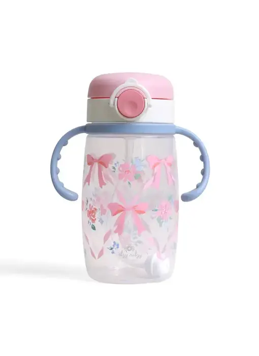 Itzy Sips™ - Straw Cup with Snap-Close Lid - Ribbons & Bows
