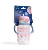 Itzy Ritzy Itzy Sips™ - Straw Cup with Snap-Close Lid - Ribbons & Bows