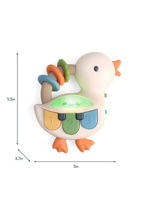 Bitzy Tunes™ Goose - Light-Up Interactive Piano Toy