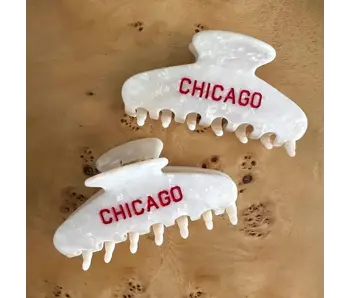 Chicago Hair Claw Clip - Red