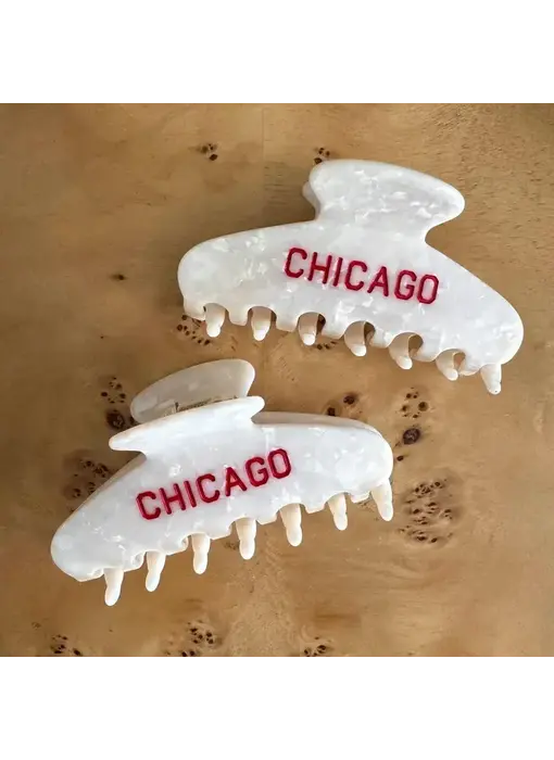 Chicago Hair Claw Clip - Red