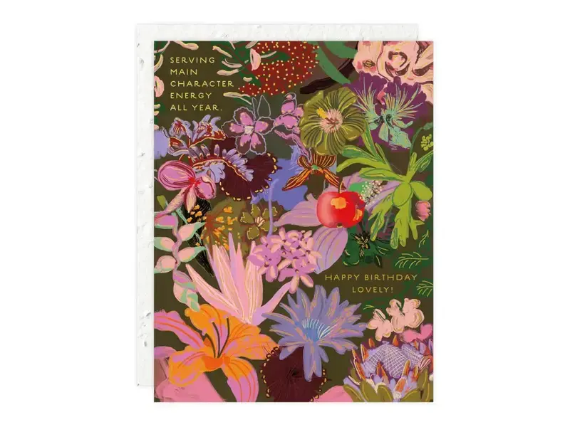 Seedlings Midnight Blooms - Birthday Card