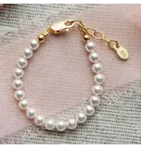 Cherished Moments 14K Gold-Plated Children's Pearl Bracelet - Large