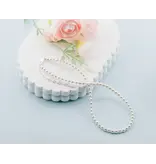 Cherished Moments Girls Sterling Silver Strand of Pearls Kids Necklace