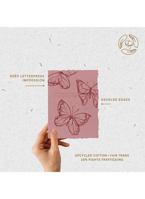 Birthday Wishes and Butterfly Kisses | Greeting Card