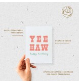 Paper Baristas Yee Haw Happy Birthday | Cowboy Cowgirl Greeting Card