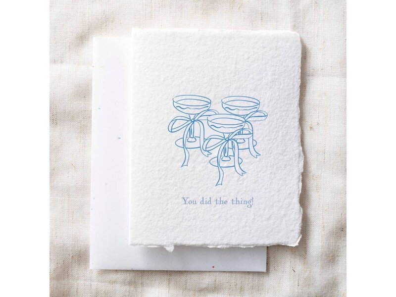 Paper Baristas You Did the Thing | Champagne Celebration Greeting Card