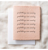 Paper Baristas Good Things Are Coming | Eco-Friendly Greeting Card