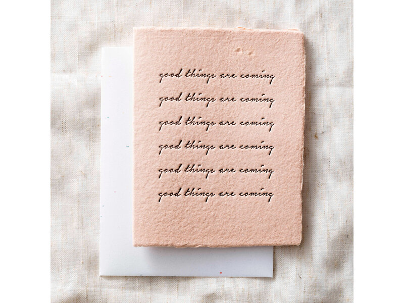 Paper Baristas Good Things Are Coming | Eco-Friendly Greeting Card