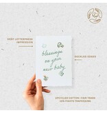 Paper Baristas Blessings On New Baby Shower | Eco-Friendly Greeting Card