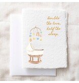 Paper Baristas Double the Love Half the Sleep | Handmade Baby Greeting Card
