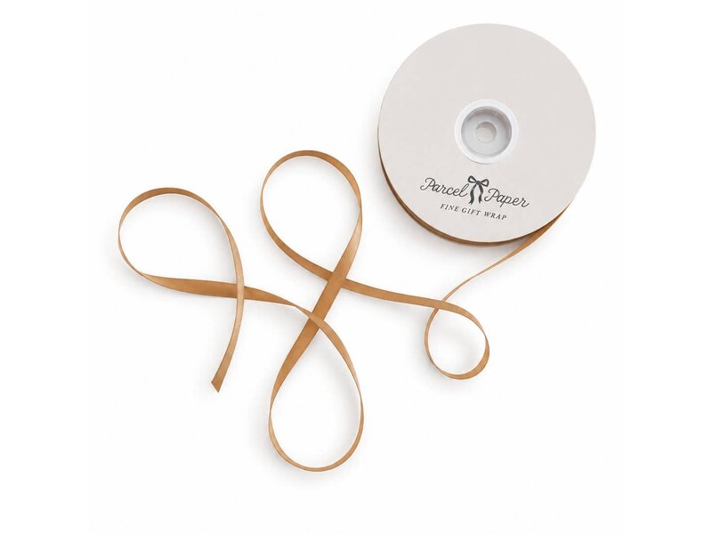 Parcel Paper 'antique Gold' Satin Ribbon
