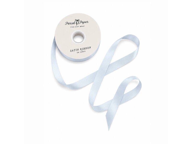 Parcel Paper 'powder Blue' Satin Ribbon