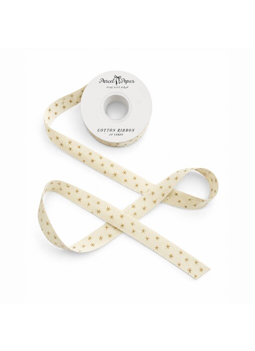 'sprinkled Stars' Cotton Ribbon
