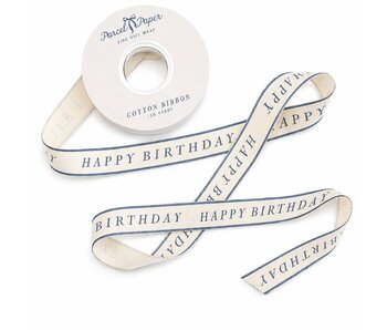 'happy Birthday' Cotton Ribbon