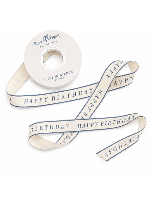 'happy Birthday' Cotton Ribbon